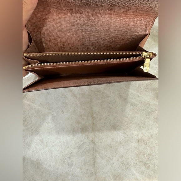 Louis Vuitton Monogram Portefeiulle Sarah Long Bifold Wallet Brown - Picture 13 of 15